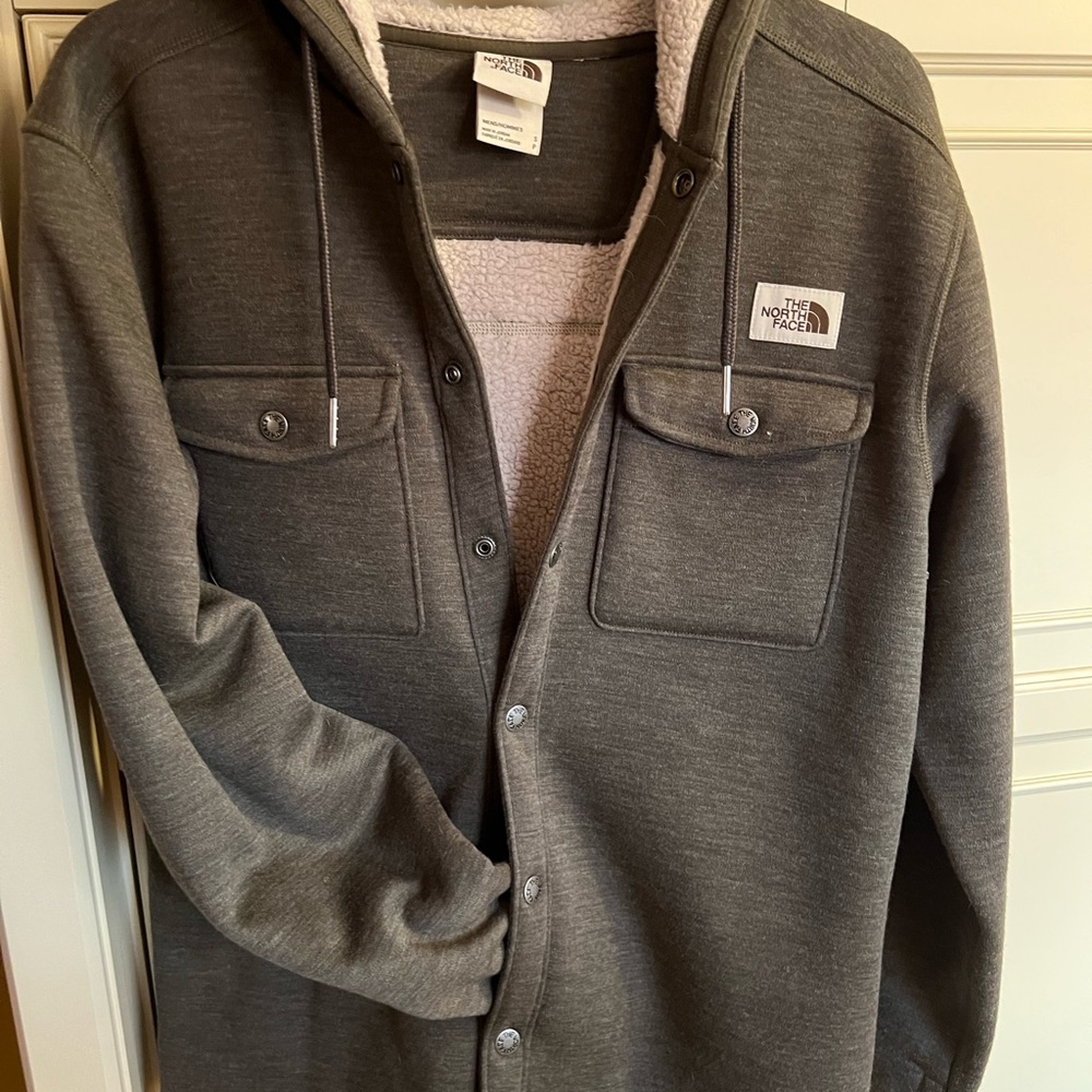 The North Face Charcoal Button-Up Jacket